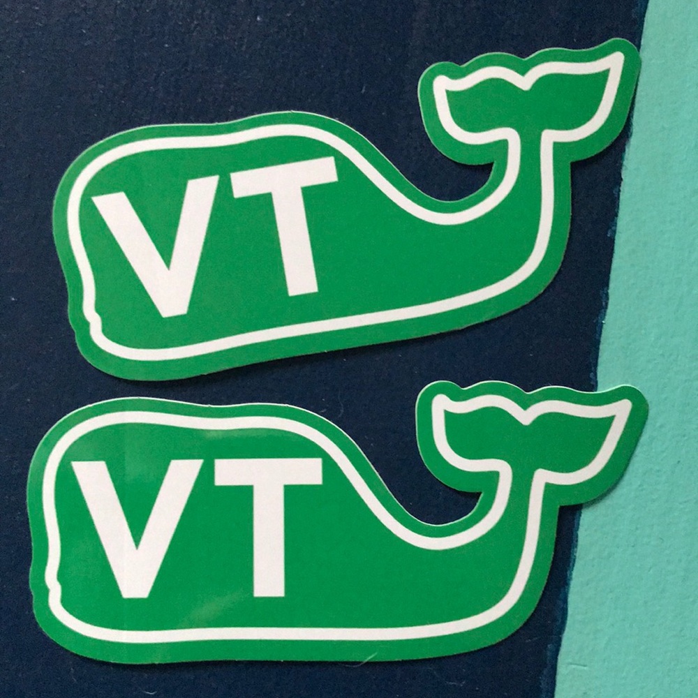 Two Vermont VT vineyard vines stickers